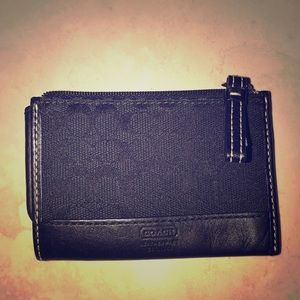 Black coach card wallet